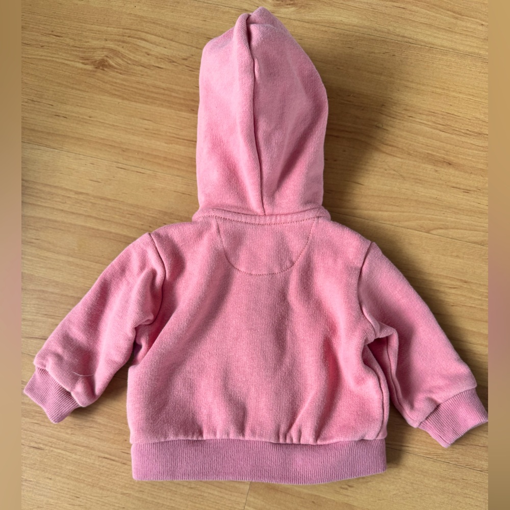 Ralph Lauren Baby Girl Coral Pink Cotton Fleece Hoodie 3mo - Picture 11 of 11